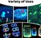 Glow in The Dark Paint, Glow Paint Set of 12 Bright Colors 30ml/1oz, Acrylic Glow in The Dark Paint Perfect for Art Painting, DIY projects, Halloween and Christmas Decorations, Rich Pigments for Adults, Artists and Students